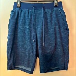 Men’s Lululemon T.H.E. Heathered Blue Shorts Size Small